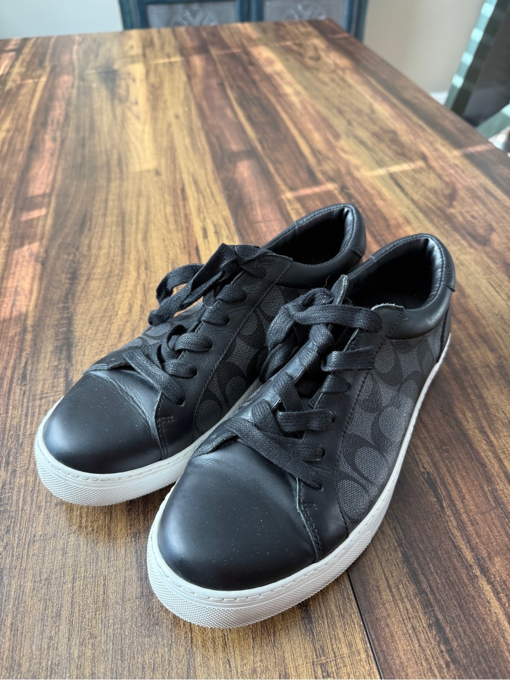 Coach Black Signature Low-Top Sneakers - Picture 2 of 8